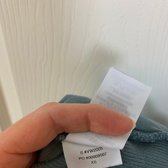 Vuori Sedona Rib Half Zip Sweatshirt Jacket Smoke Blue Size XS - Picture 8 of 9